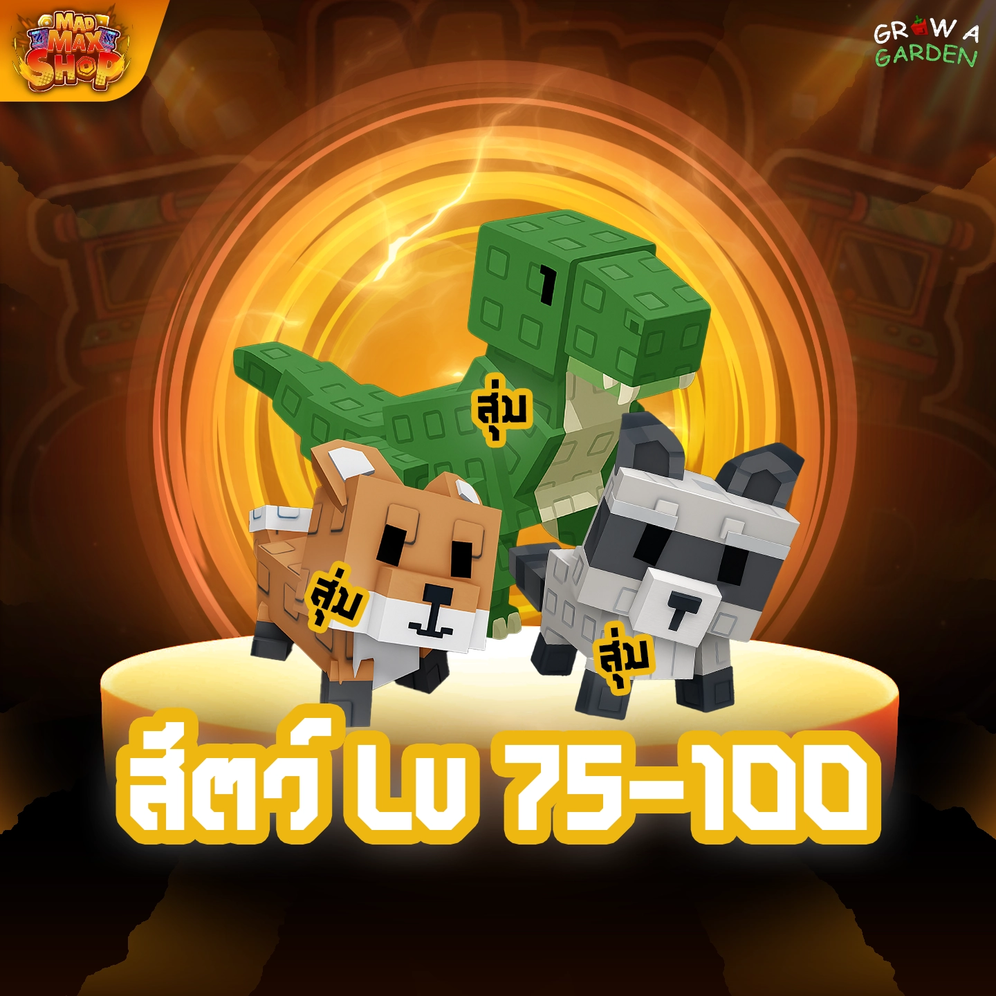 ไก่สัตว์ Lv.75-100